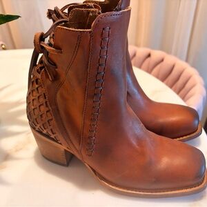 Freebird Brown Leather Ankle Boots—Dreamer